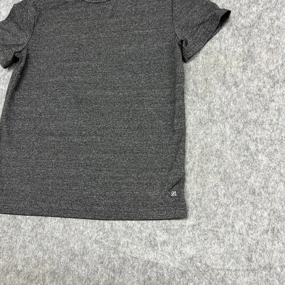 01.‎ ALGO Shirt Boys 8-10 Gray Short Sleeve Crewneck Stretch Athletic Youth